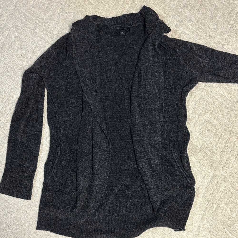 Barefoot Dreams Black Cardigan Sweater